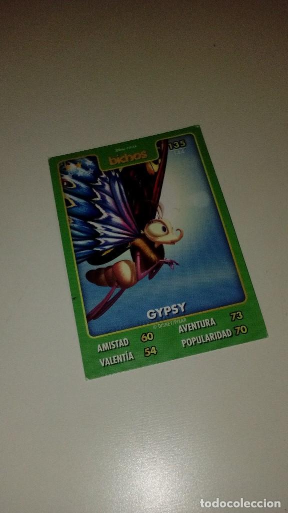 Collectable Antique Stickers: CAJ-B97KJ CROMO DISNEY PIXAR HIPERCOR BICHOS N&ordm; 135 ESCRITO NOMBRE A BOLIGRAFO DETRAS