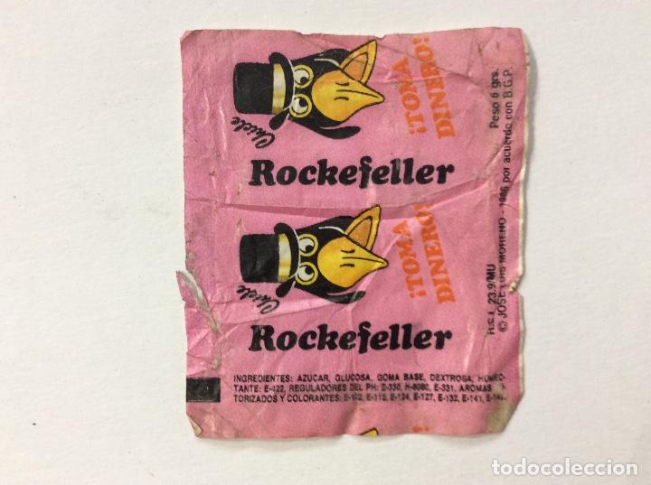 Coleccionismo cromos antiguos: ENVOLTORIO CHICLE ROCKEFELLER - Foto 1