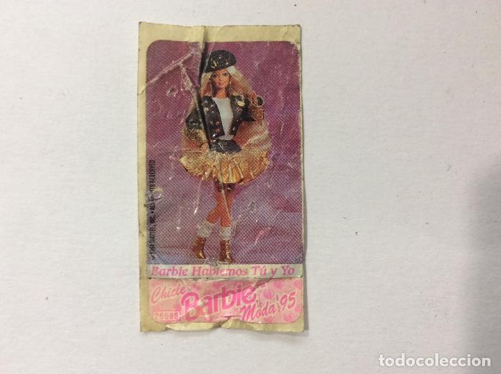 Coleccionismo cromos antiguos: CHICLE BARBIE MODA&rsquo;95 ENVOLTORIO + 4 CROMOS - Foto 3