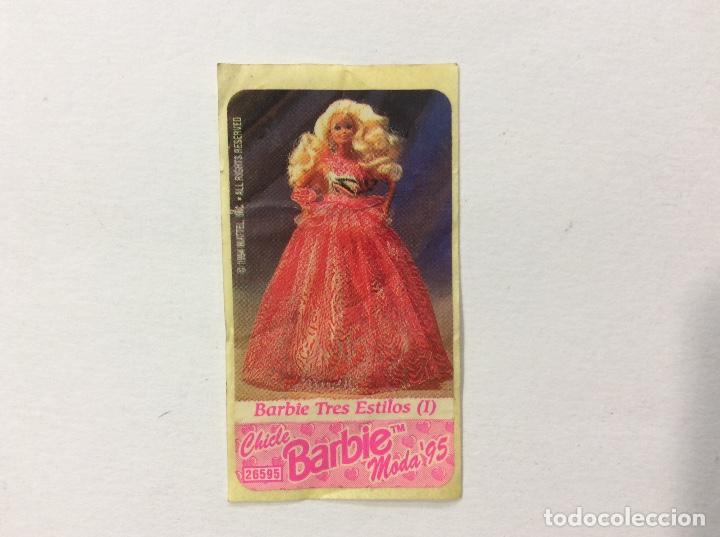 Coleccionismo cromos antiguos: CHICLE BARBIE MODA&rsquo;95 ENVOLTORIO + 4 CROMOS - Foto 4