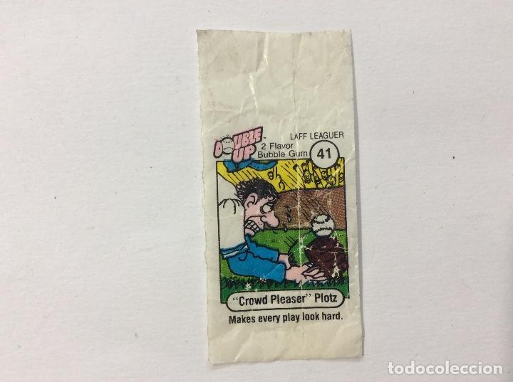 Coleccionismo cromos antiguos: CHICLE DOUBLE UP ENVOLTORIO + CROMO - Foto 3