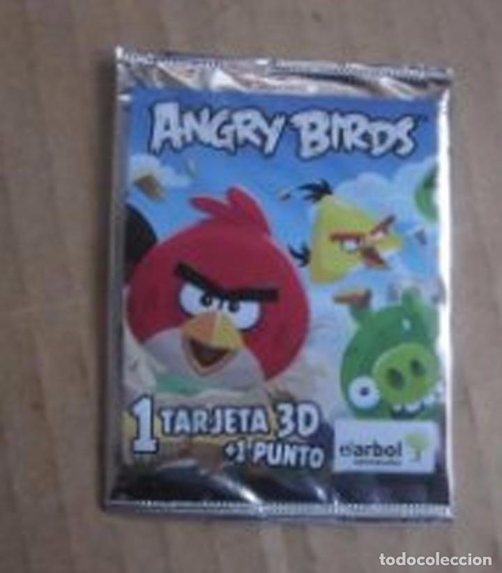 Coleccionismo cromos antiguos: SOBRE DE CROMOS ALBUM ANGRY BIRDS 3D DE SUPERMERCADOS EL ARBOL NUEVO