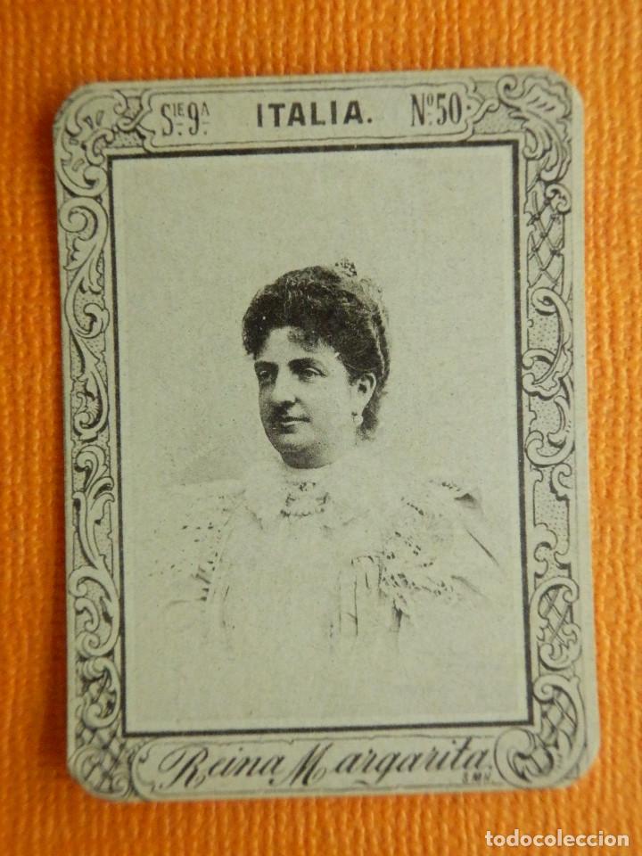 Collezionismo Figurine antiche: FOTOTIPIA - SERIE 9 REYES, PRINCIPES, REINAS - N&ordm; 50 - CERILLAS - ITALIA - REINA MARGARTITA