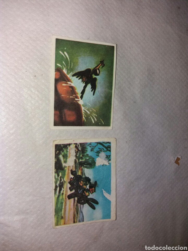 Coleccionismo cromos antiguos: lote 2 cromos garbancito de la mancha chocolates los mu&ntilde;ecos - Foto 1