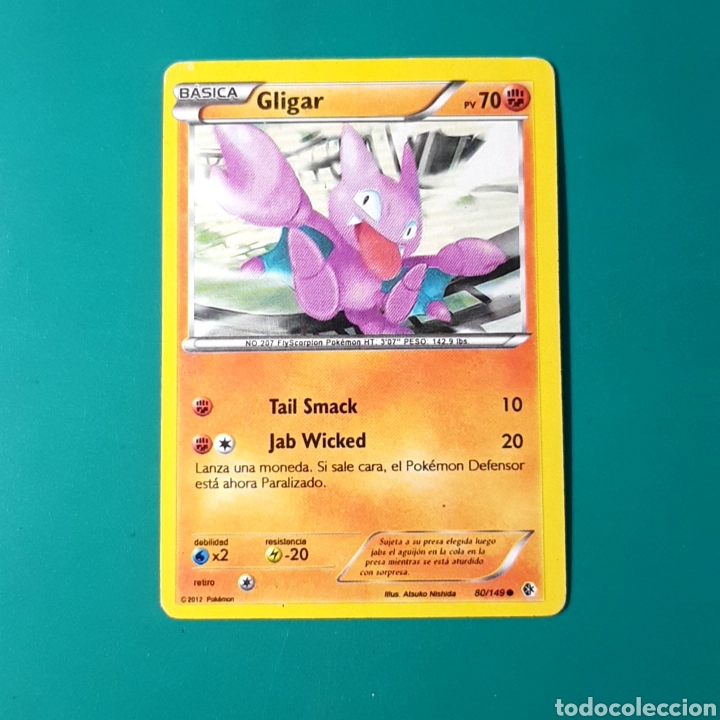 Coleccionismo cromos antiguos: Carta POKEMON - GLIGAR - Foto 1