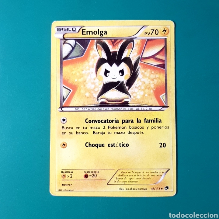 Coleccionismo cromos antiguos: Carta POKEMON - EMOLGA - Foto 1