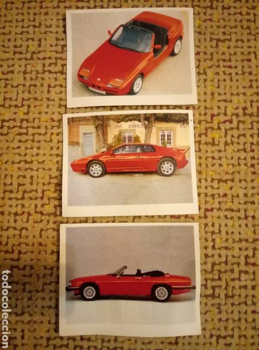Coleccionismo cromos antiguos: 3 cromos El mundo de las Estrellas ferrari