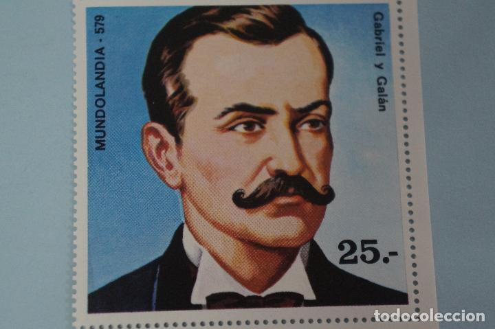 Coleccionismo Cromos antiguos: CROMO DE:GABRIEL Y GAL&Aacute;N,(SIN PEGAR),N&ordm; 579,A&Ntilde;O 1975,DEL &Aacute;LBUM,MUNDOLANDIA,DE BRUGUERA,HAZTE CON EL