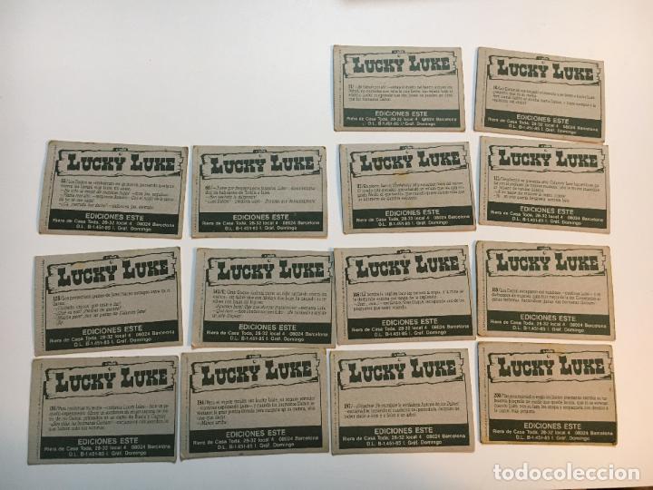 Coleccionismo cromos antiguos: Lote 14 cromos lucky luke ediciones este cromo - Foto 2