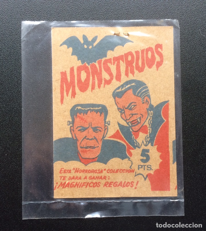 Coleccionismo cromos antiguos: ANTIGUO SOBRE SIN ABRIR. MONSTRUOS - Foto 1