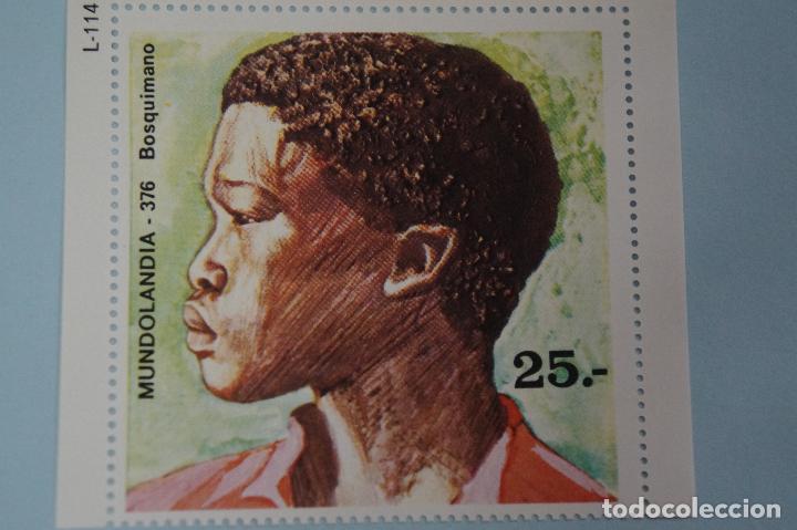 Coleccionismo Cromos antiguos: CROMO DE:BOSQUIMANO,(SIN PEGAR),N&ordm; 376,DEL &Aacute;LBUM,MUNDOLANDIA