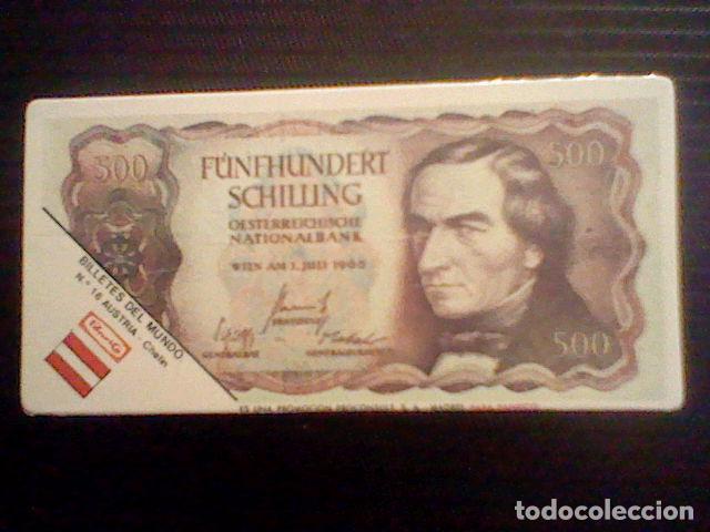 Collectable Antique Stickers: cromo sin pegar nunca promocional pastelitos panrico billetes mundo n&ordm; 16 austria 500 chelines
