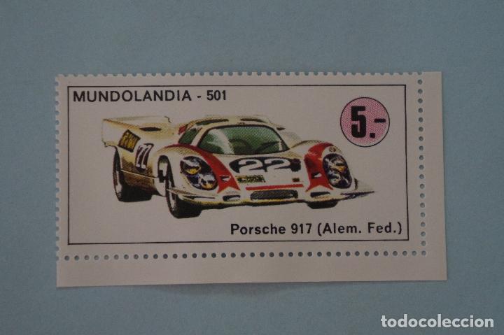 Collezionismo Figurine antiche: CROMO DE:PORSCHE 917,(SIN PEGAR),N&ordm; 501,DEL &Aacute;LBUM,MUNDOLANDIA
