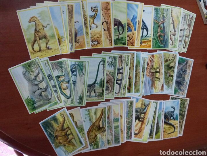 Coleccionismo cromos antiguos: Cromos de dinosaurios - Foto 1