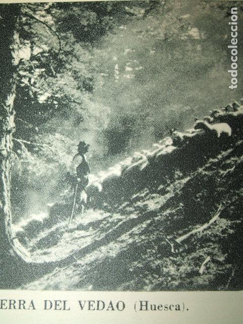 Sammeln alte Sammelbilder: SIERRA DEL VEDAO HUESCA HUECOGRABADO TIPO CROMO A&Ntilde;OS 40