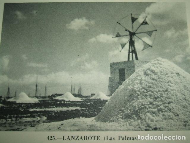 Sammeln alte Sammelbilder: LANZAROTE HUECOGRABADO TIPO CROMO A&Ntilde;OS 40