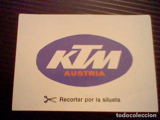 Collectable Antique Stickers: cromo papel sin pegar nunca promocional Bimbo el mundo de las motos n&ordm; 55 E K. T. M.