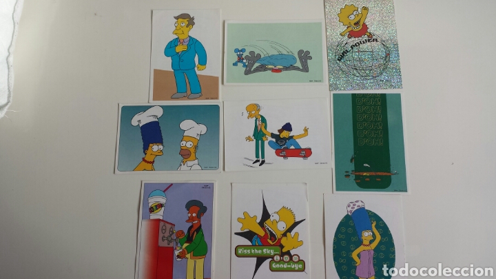 Coleccionismo cromos antiguos: Lote 9 cromos The Simpsons. Panini. 2000 - Foto 1