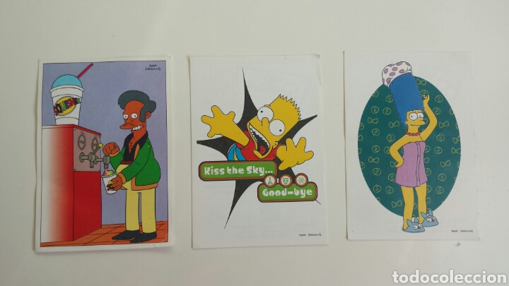 Coleccionismo cromos antiguos: Lote 9 cromos The Simpsons. Panini. 2000 - Foto 6