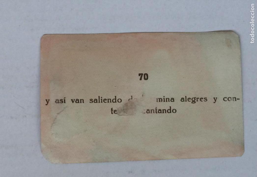 Coleccionismo cromos antiguos: ANTIGUO CROMO BLANCANIEVES N&ordm; 70 - Foto 2