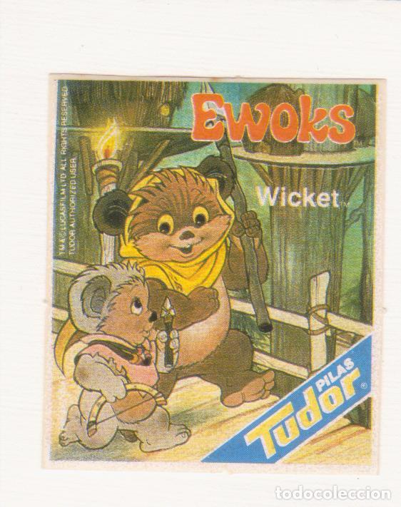 Coleccionismo cromos antiguos: PILAS TUDOR --EWOKS -- (STAR WARS ) -- WICKET - Foto 1