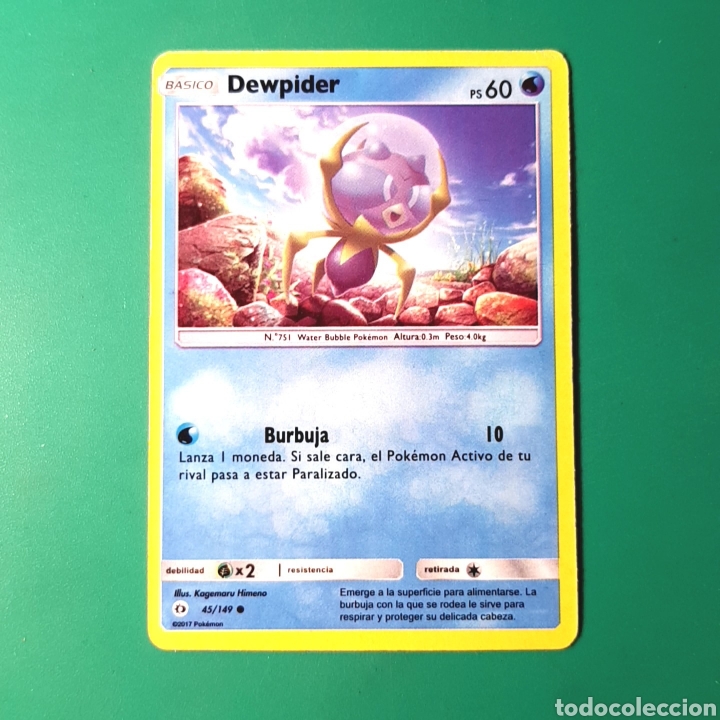 Coleccionismo cromos antiguos: CARTA POK&Eacute;MON ?DEWPIDER - Foto 1