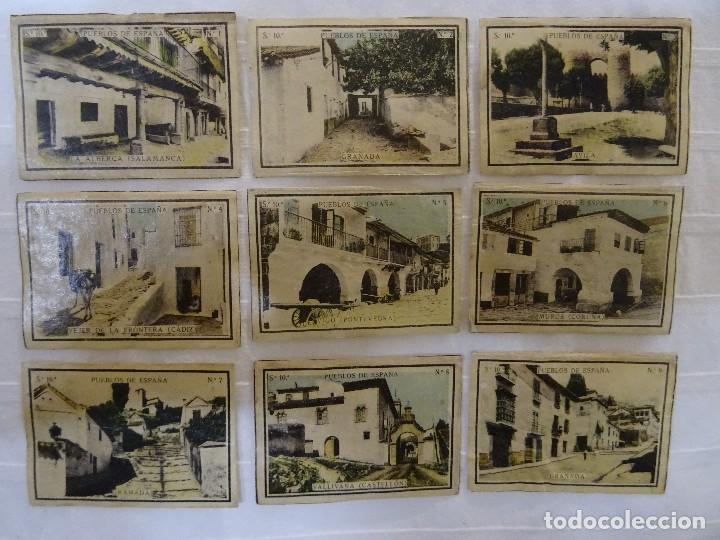 Colecionismo Cromos antigos: FOTOTIPIAS CAJAS DE CERILLAS DEL PRIMER CUARTO DEL SIGLO-XX / SERIE-10 / PUEBLOS DE ESPA&Ntilde;A