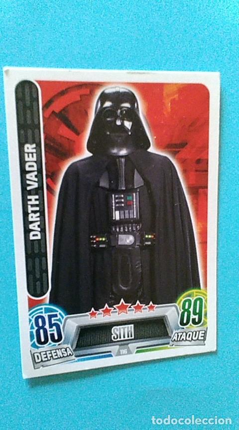 Coleccionismo cromos antiguos: TOPPS STAR WARS DARTH VADER 116 - Foto 1