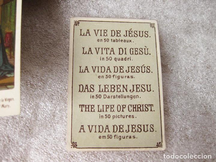 Coleccionismo cromos antiguos: COLECCI&Oacute;N COMPLETA DE 50 CROMOS DE LA VIDA DE JES&Uacute;S. - Foto 3