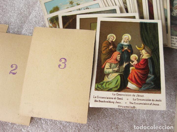 Coleccionismo cromos antiguos: COLECCI&Oacute;N COMPLETA DE 50 CROMOS DE LA VIDA DE JES&Uacute;S. - Foto 4