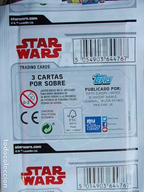 Coleccionismo cromos antiguos: 9 sobres de Star Wars - Foto 2