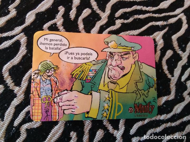 Sammeln alte Sammelbilder: CROMO DE LOS CHISTES DE BARRAG&Aacute;N A&Ntilde;OS 90 MUFY (N&ordm; 27)