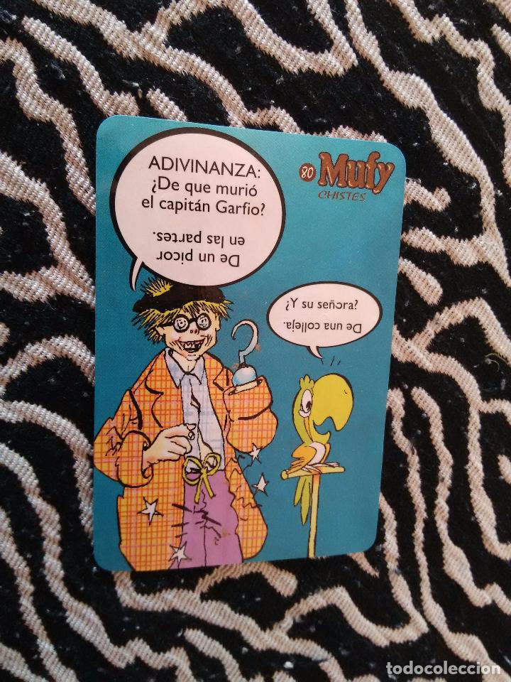 Sammeln alte Sammelbilder: CROMO DE LOS CHISTES DE BARRAG&Aacute;N A&Ntilde;OS 90 MUFY (N&ordm; 80)
