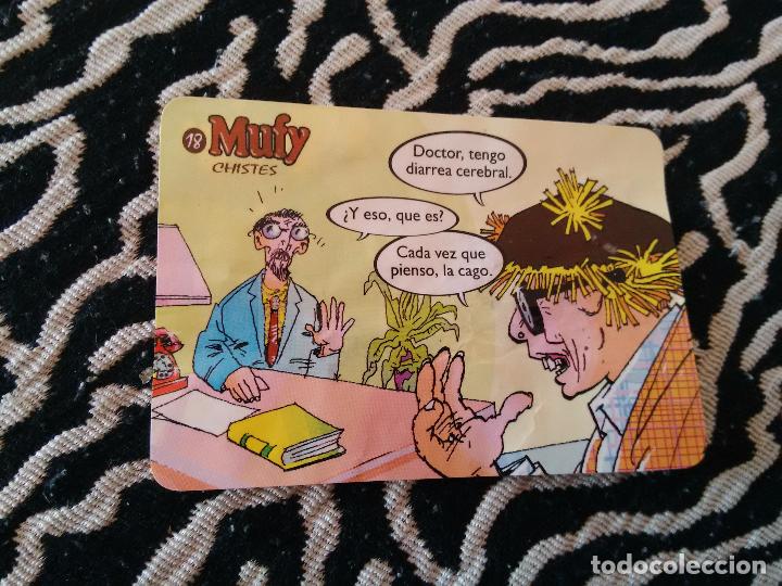 Coleccionismo cromos antiguos: CROMO DE LOS CHISTES DE BARRAG&Aacute;N A&Ntilde;OS 90 MUFY (N&ordm; 18)