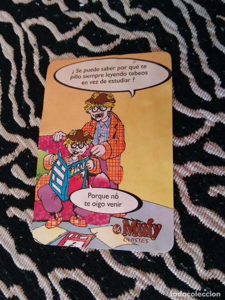 Sammeln alte Sammelbilder: CROMO DE LOS CHISTES DE BARRAG&Aacute;N A&Ntilde;OS 90 MUFY (N&ordm; 46)