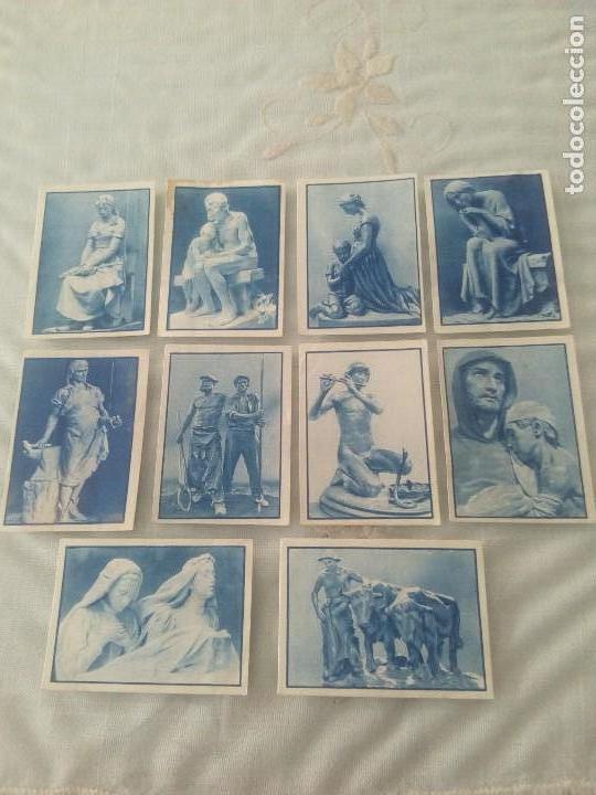 Collezionismo Figurine antiche: Gallina blanca 2 &aacute;lbum serie 98 el sentimiento de la escultura lote 10.cromos diferentes sin pegar