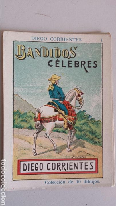 Colecionismo Cromos antigos: Coleccion cromos chocolate torne bandidos celebres diego corrientes falta el 6