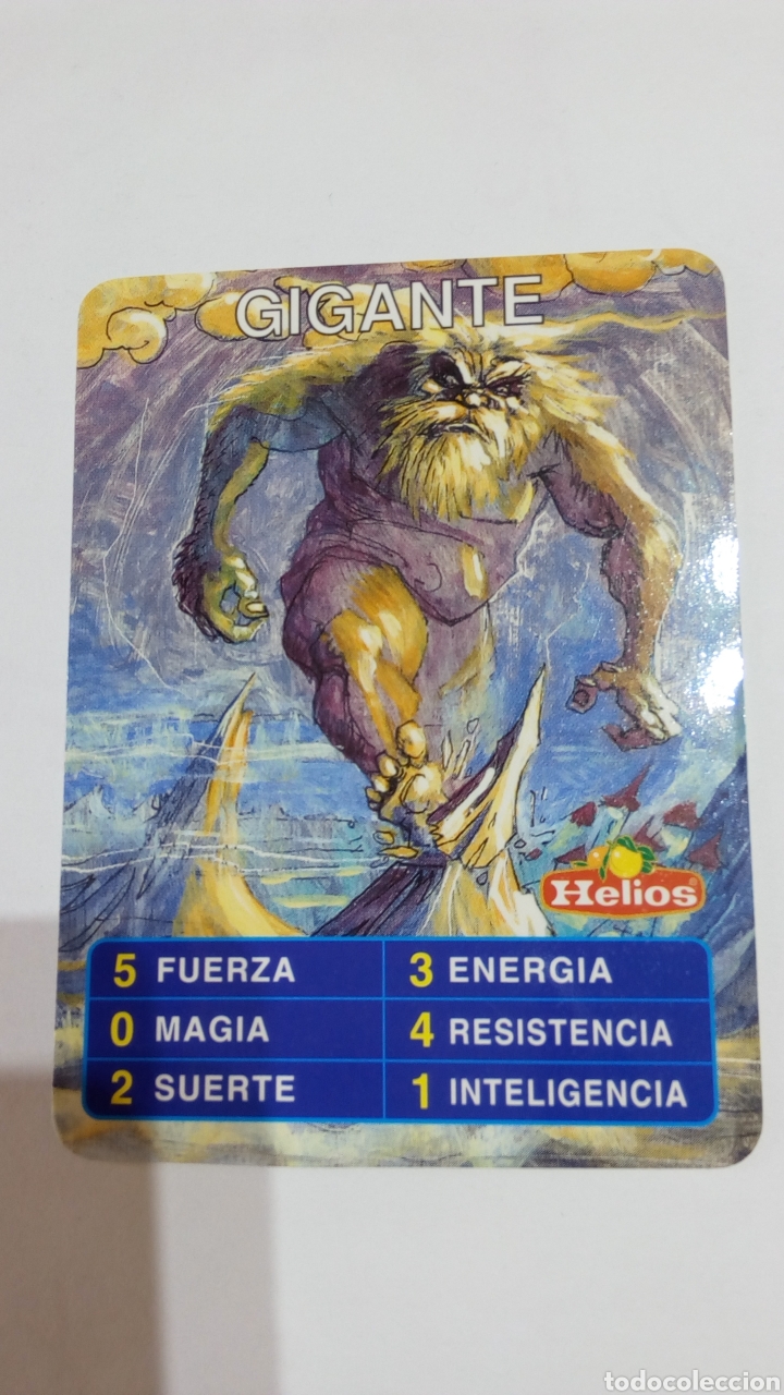 Coleccionismo Cromos antiguos: Carta cromo de Gigante del juego Helios M&aacute;gico.