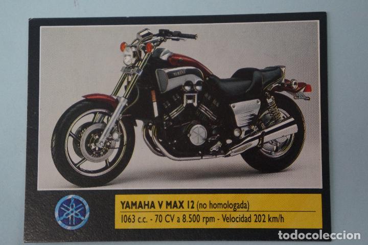 Coleccionismo cromos antiguos: CROMO DE:MOTOS,YAMAHA V MAX 12,(SIN PEGAR),N&ordm; 62,A&Ntilde;O 1990,DEL &Aacute;LBUM,SUPER MOTO,DE ESTE