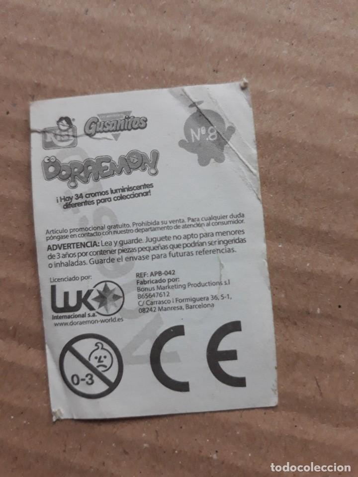 Coleccionismo cromos antiguos: gusanitos doraemon 8 - Foto 2