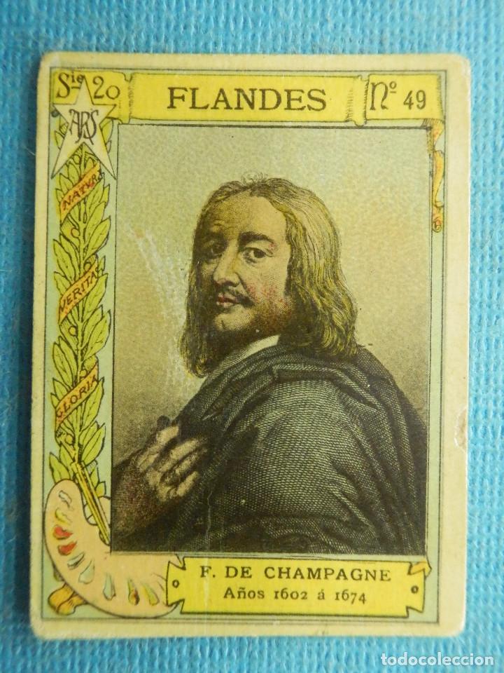 Coleccionismo cromos antiguos: FOTOTIPIA CERILLAS SERIE 20 - N&ordm; 49 - F. DE CHAMPAGNE - FLANDES - 1602 AL 1674
