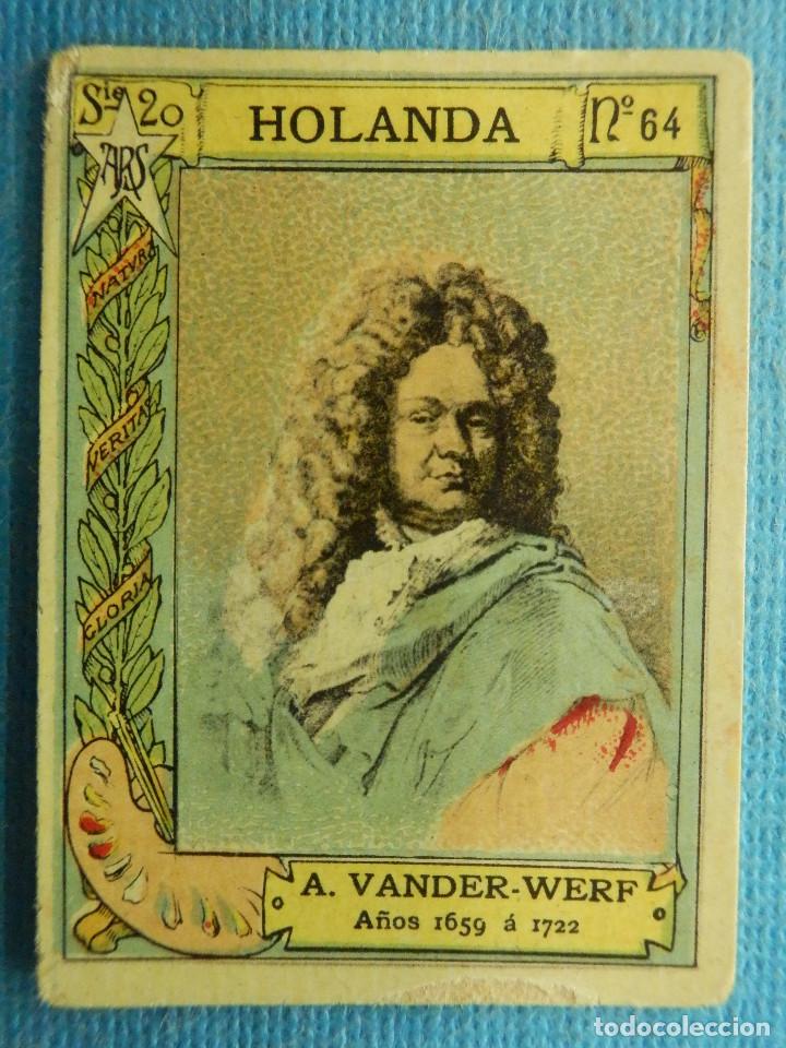 Colecionismo Cromos antigos: FOTOTIPIA CERILLAS SERIE 20 - N&ordm; 64 - A. VANDER WERF - HOLANDA - 1659 AL 1722