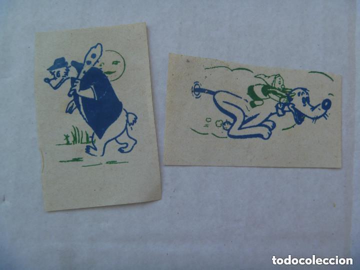 Coleccionismo cromos antiguos: LOTE DE 2 CROMOS MUY ANTIGUOS, SIN DATOS NI MARCA , DIBUJOS TIPO DISNEY