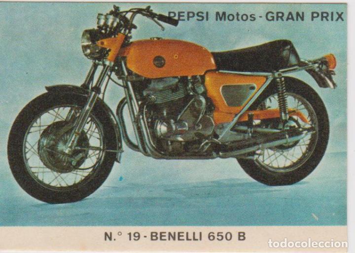 Coleccionismo cromos antiguos: PEPSI -- N&ordm; 19 BENELLI 650 B - Foto 1