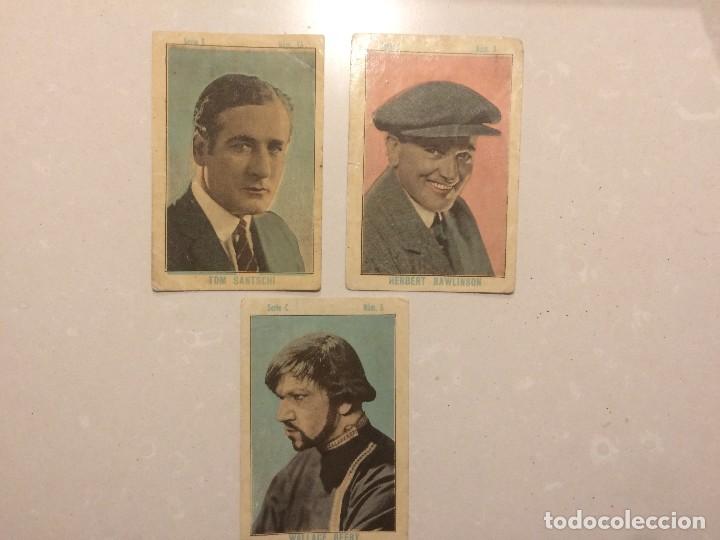 Coleccionismo cromos antiguos: Cromos - Herbert Rawlison - Wallace Beery - Tom Santschi - Chocolate E.Juncosa - Foto 1