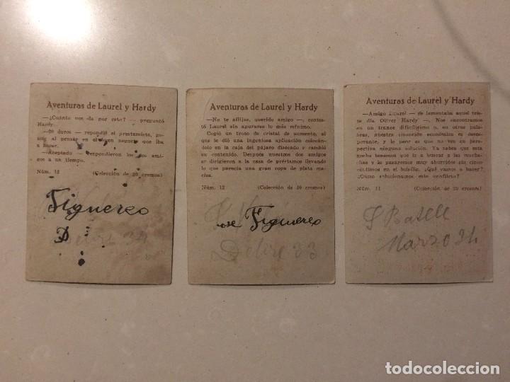 Coleccionismo cromos antiguos: Cromos - Aventuras de Laurel y Hardy - Foto 2