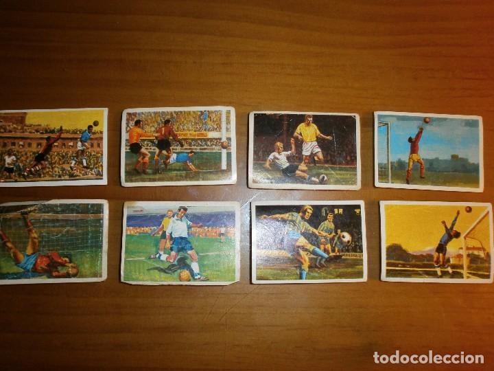 Collezionismo Figurine antiche: LOTE 8 CROMOS - &Aacute;LBUM DE CROMOS EL DEPORTE VISTO POR SUS ASES - F&Uacute;TBOL - A. CHOCOSPORT NESTLE