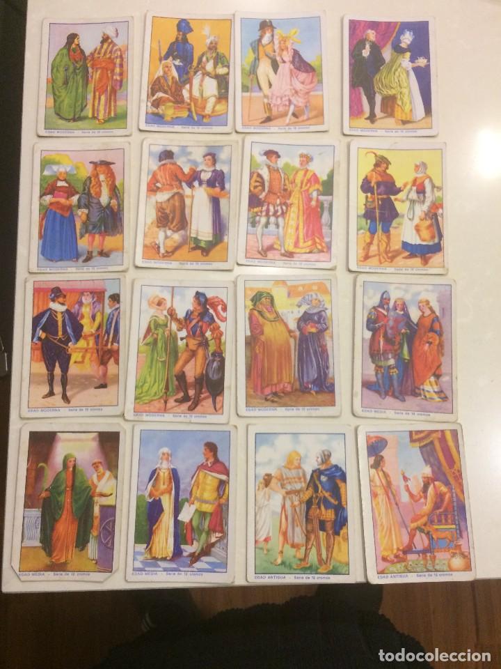 Coleccionismo cromos antiguos: 16 cromos - El traje a traves de los tiempos - Chocolates E.Juncosa - Foto 1