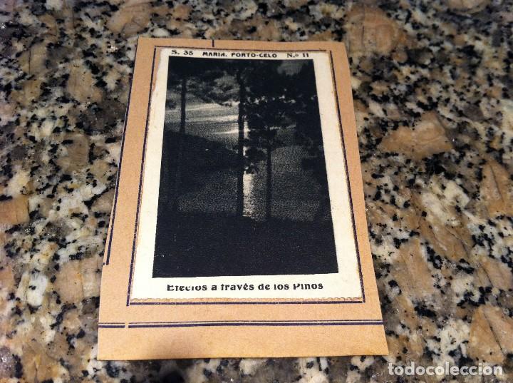 Collectionnisme Cartes &agrave; collectionner anciennes: CROMO BELLEZAS DE GALICIA (MAR&Iacute;N PORTO CELO , SERIE 35, N&ordm; 11)  (PEGADO AL CART&Oacute;N ORIGINAL)