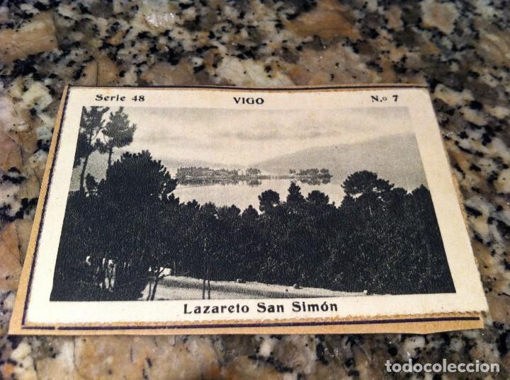 Collectionnisme Cartes &agrave; collectionner anciennes: CROMO BELLEZAS DE GALICIA (VIGO, SERIE 48, N&ordm; 7) SAN SIM&Oacute;N (PEGADO AL CART&Oacute;N ORIGINAL)